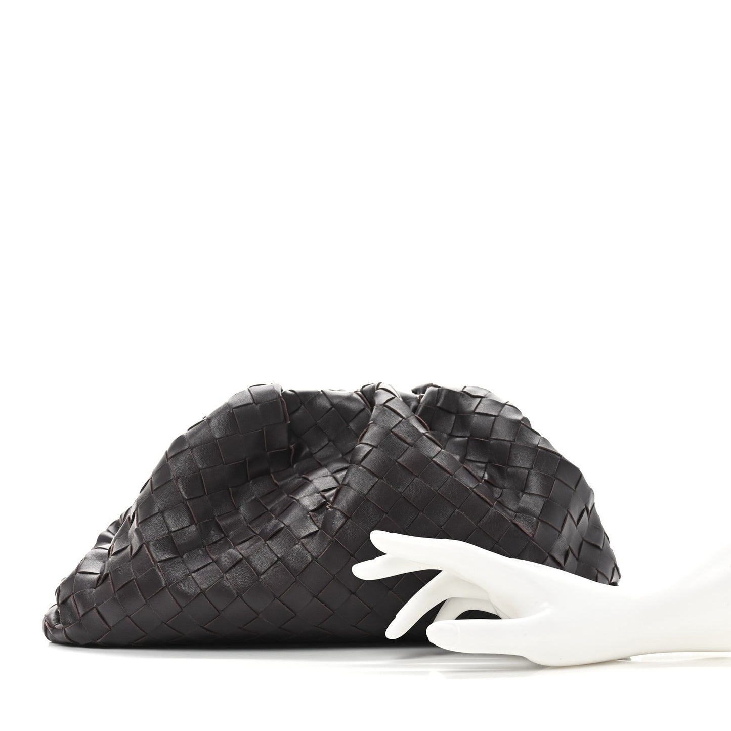 Nappa Maxi Intrecciato The Pouch Oversized Clutch Grape