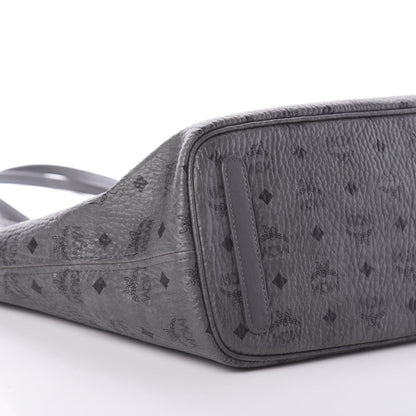 MCM Visetos Medium Reversible Shopper Tote Phantom Grey 9 of 13