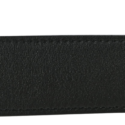 Saint Laurent Grained Calfskin Monogram Cassandre Square Buckle Belt 85 34 Black 5 of 8