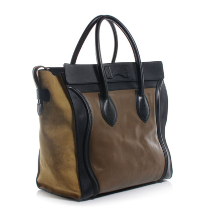 Celine Smooth Calfskin Medium Tri-Color Luggage Olive 4 of 9