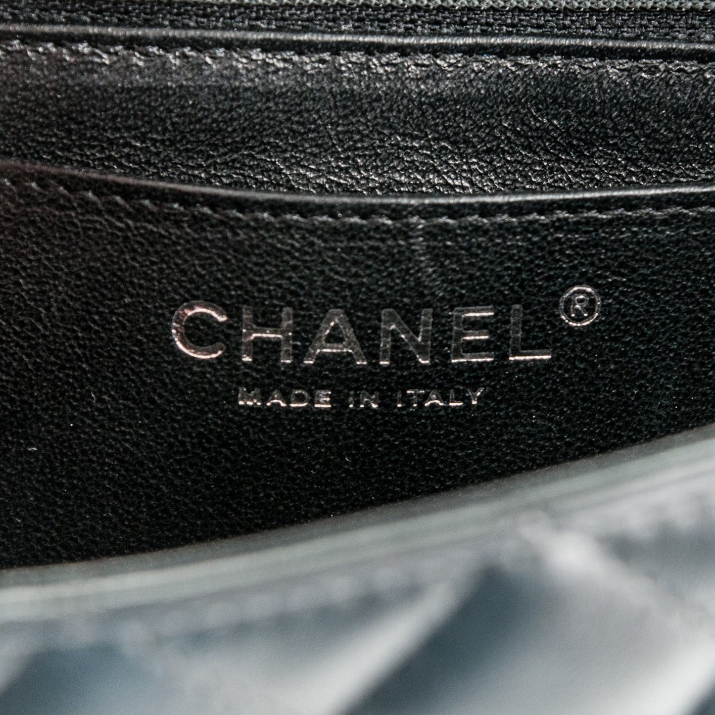 Lambskin Quilted Mini Rectangular Flap Black