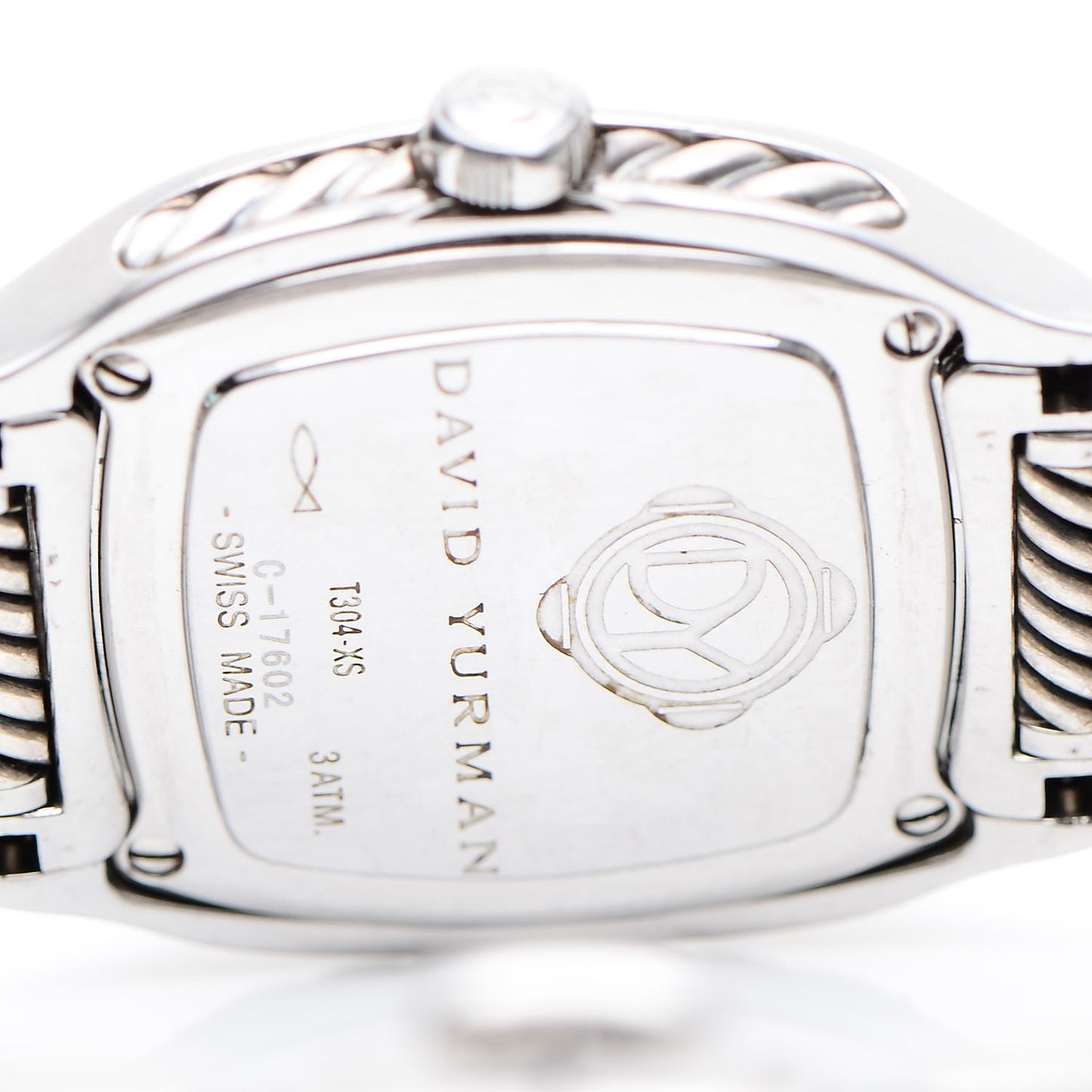 Stainless Steel Sterling Silver Diamond Mother of Pearl 25mm Thoroughbred Quartz Watch