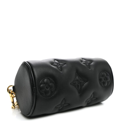 Louis Vuitton Calfskin Bubblegram Papillon BB Black 4 of 9