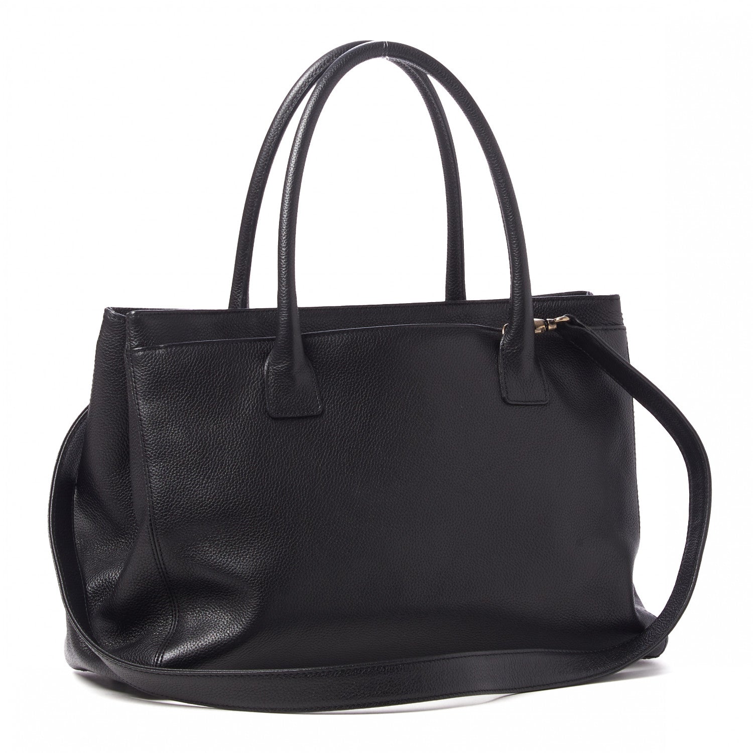 Chanel Calfskin Cerf Executive Shopper Tote Black 3 of 9