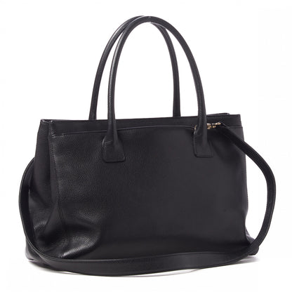 Chanel Calfskin Cerf Executive Shopper Tote Black 3 of 9
