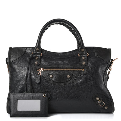 Balenciaga Agneau Giant 12 Rose Gold Hardware City Black 1 of 10