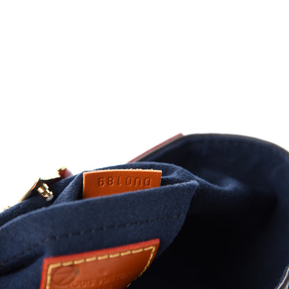 Louis Vuitton Calfskin Duffle Bag Navy 9 of 10