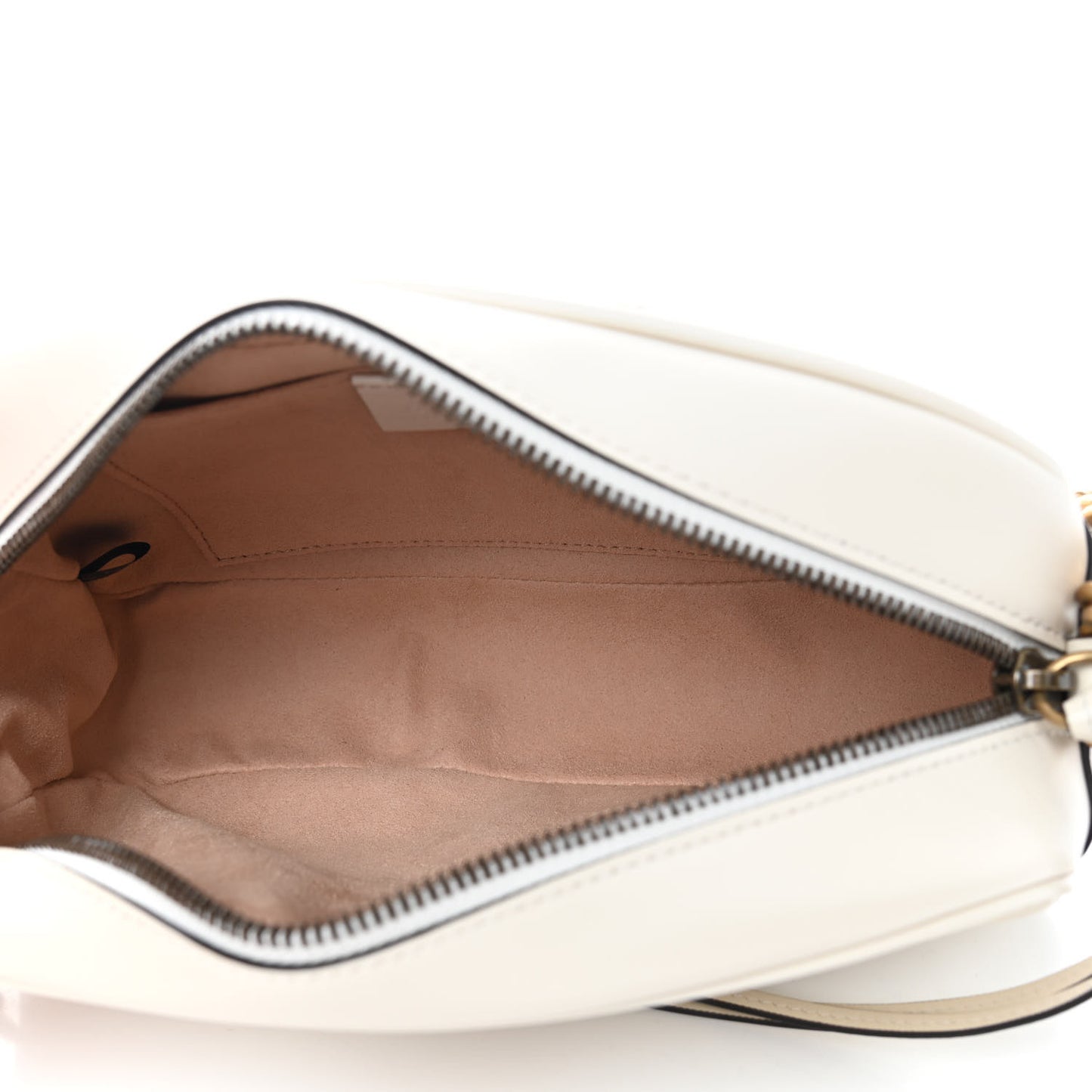 Calfskin Matelasse Small GG Marmont Chain Shoulder Bag White