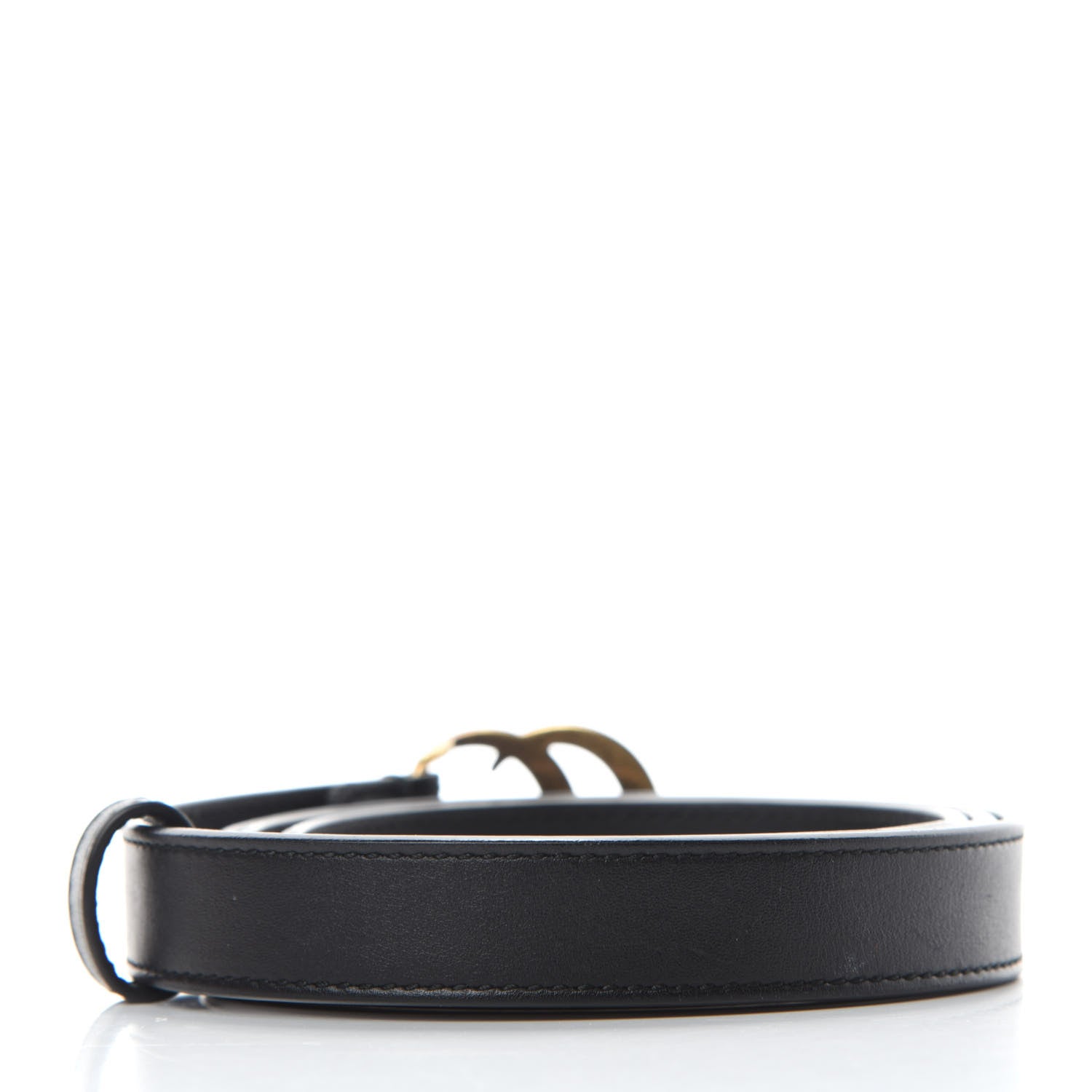 Gucci Calfskin Double G 20mm Belt 90 36 Black 2 of 4