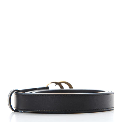 Gucci Calfskin Double G 20mm Belt 90 36 Black 2 of 4