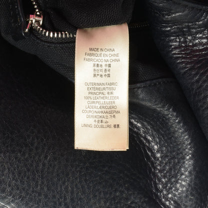 Burberry Brit Studded Calfskin Shopper Medium Black 8 of 12
