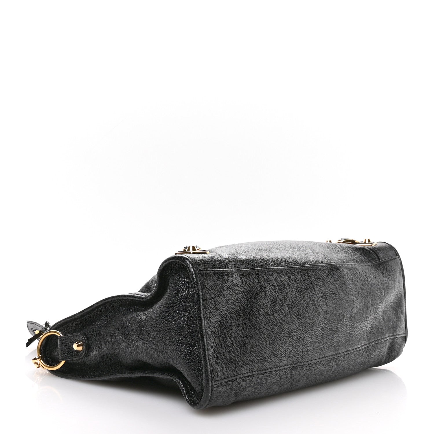 Balenciaga Chevre Gold Metallic Edge Hardware City Black 5 of 11