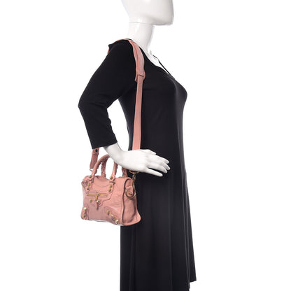 Balenciaga Agneau Giant 12 Gold Hardware Mini City Rose Peche 2 of 27