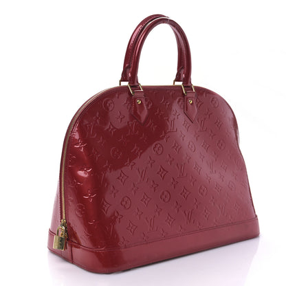 Louis Vuitton Vernis Alma MM Pomme D'Amour 3 of 8