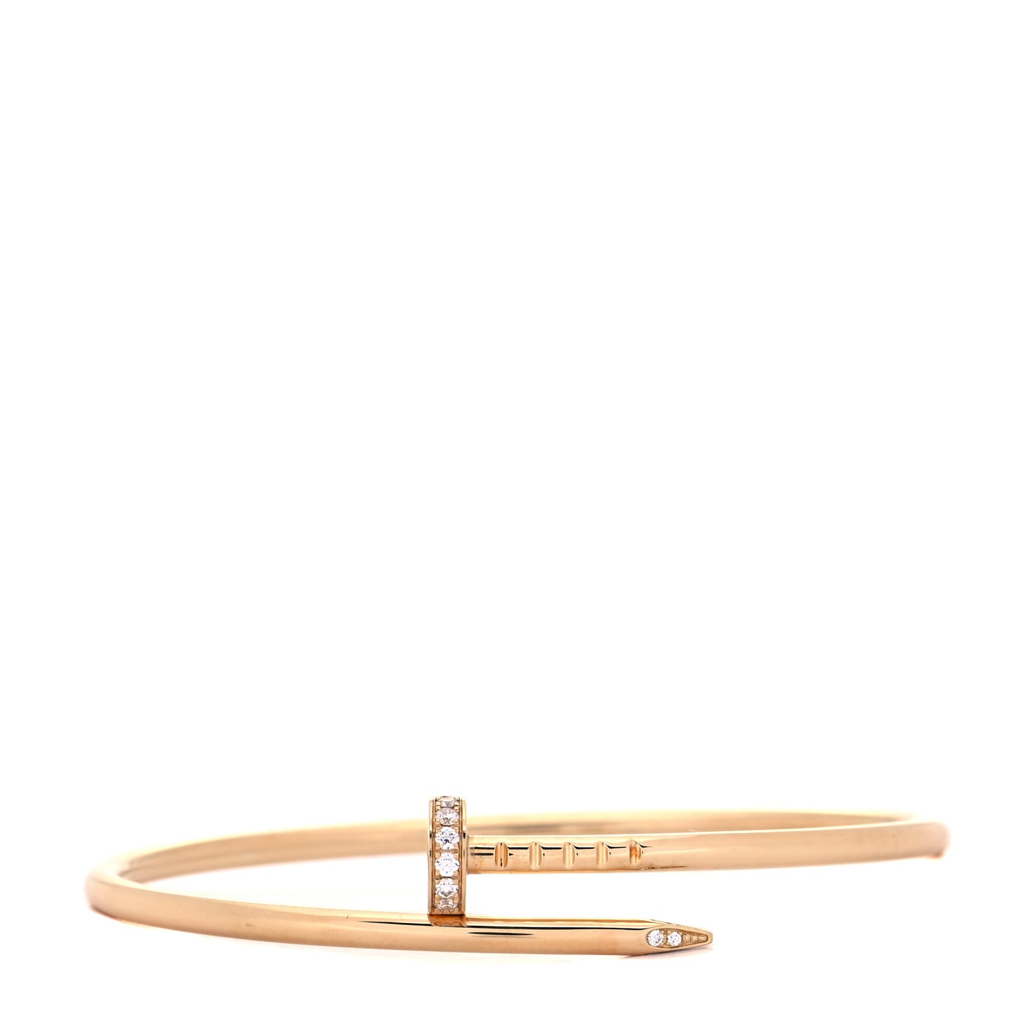 18K Yellow Gold Diamond Small Juste Un Clou Bracelet 15