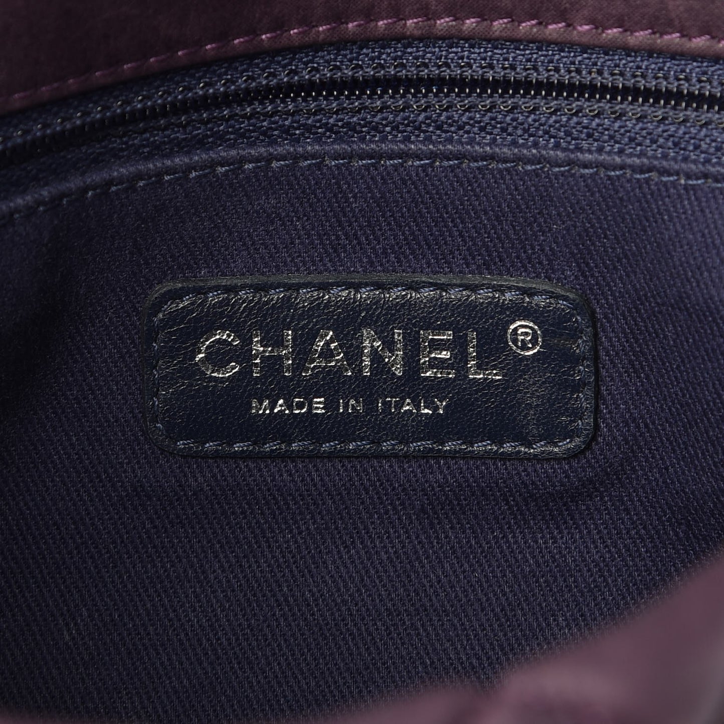 Iridescent Calfskin Quilted Large New Bubble Flap Plum