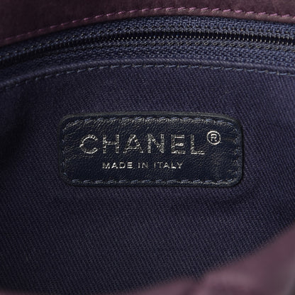 Chanel Iridescent Calfskin Quilted Large New Bubble Flap Plum 6 of 12
