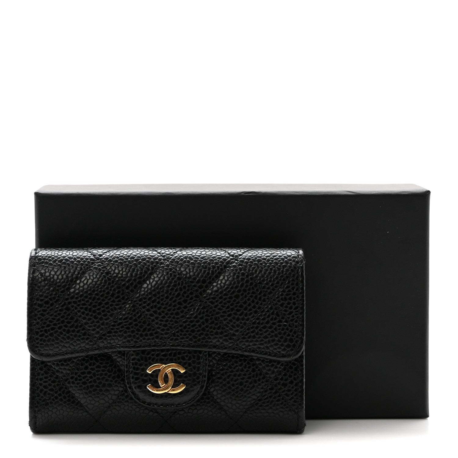Chanel Caviar Quilted Flap Card Holder Black 9 of 9