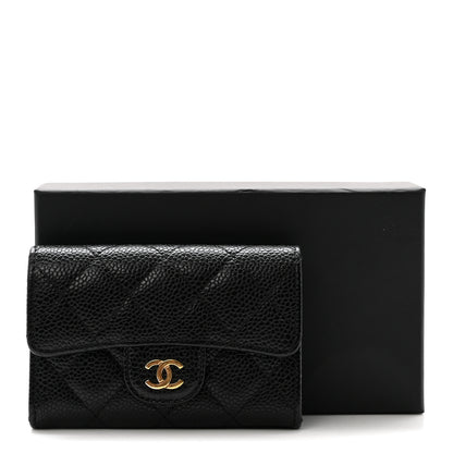 Chanel Caviar Quilted Flap Card Holder Black 9 of 9