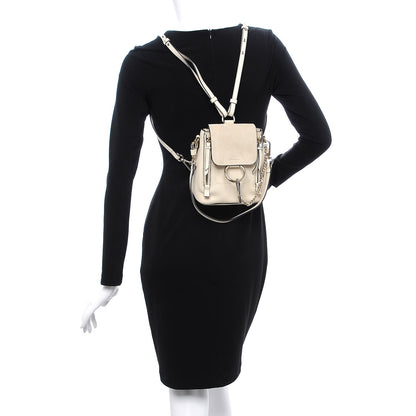 Chloe Suede Calfskin Mini Faye Backpack Off White 2 of 7