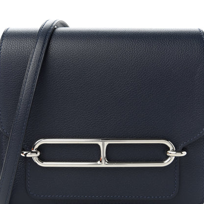 Hermes Evercolor Verso Mini Sac Roulis Bleu Nuit Orange 10 of 11