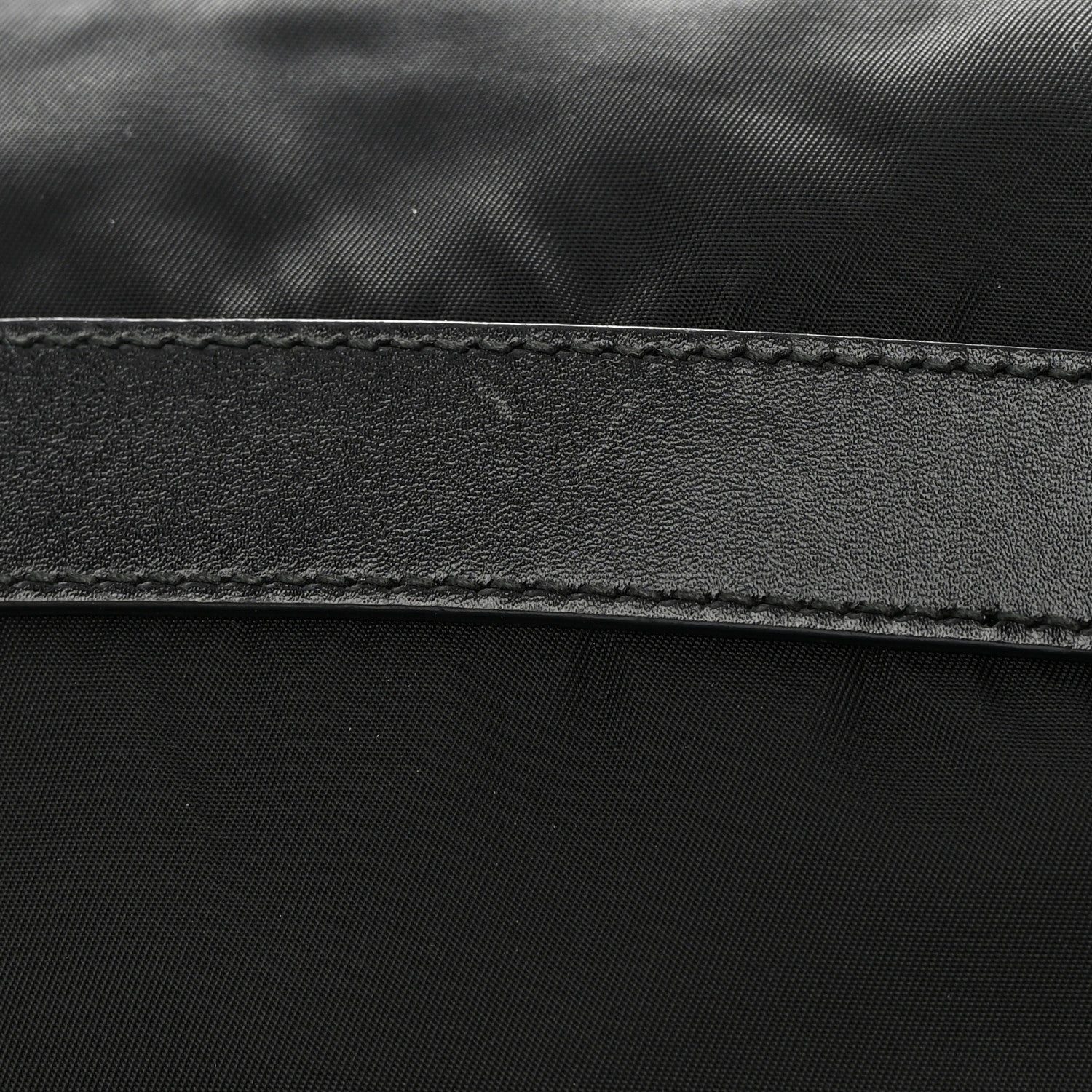 Prada Tessuto Nylon Saffiano Small Vela Messenger Black 12 of 13