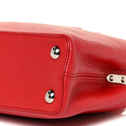 Louis Vuitton Taurillon Capucines BB Rubis 9 of 17