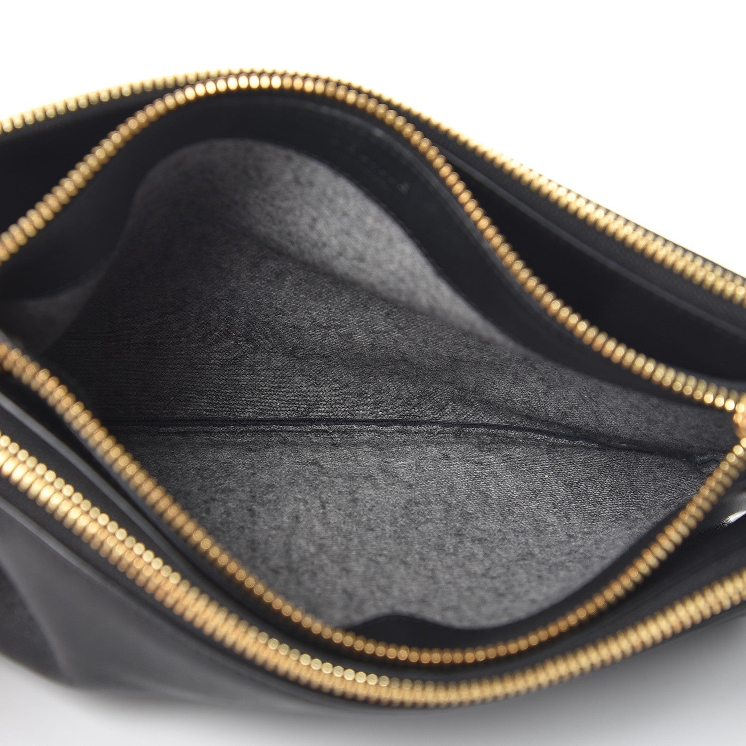 Celine Lambskin Large Trio Crossbody Bag Black 5 of 10