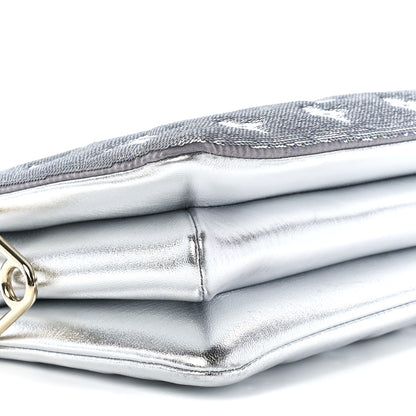 Louis Vuitton Satin Sequin Embroidered Monogram Coussin BB Silver 9 of 10