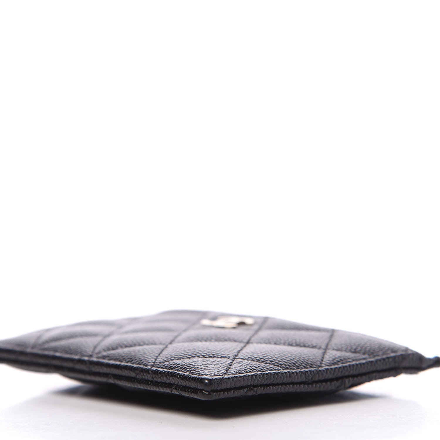 Chanel Caviar Quilted CC Zip Card Holder Black 8 of 10
