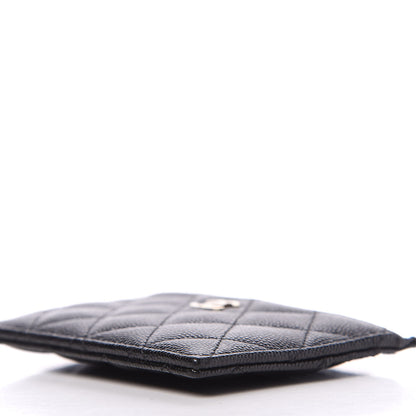 Chanel Caviar Quilted CC Zip Card Holder Black 8 of 10