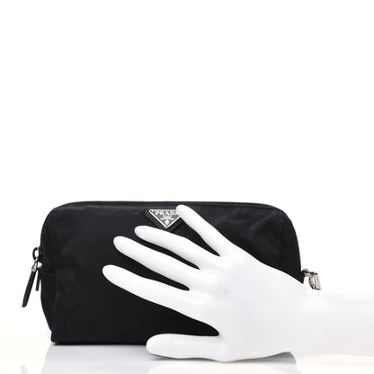 Prada Tessuto Nylon Saffiano Wristlet Black 2 of 13