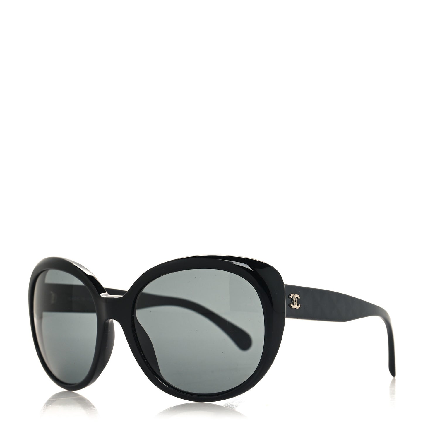 Acetate Quilted CC Sunglasses 5184 Black