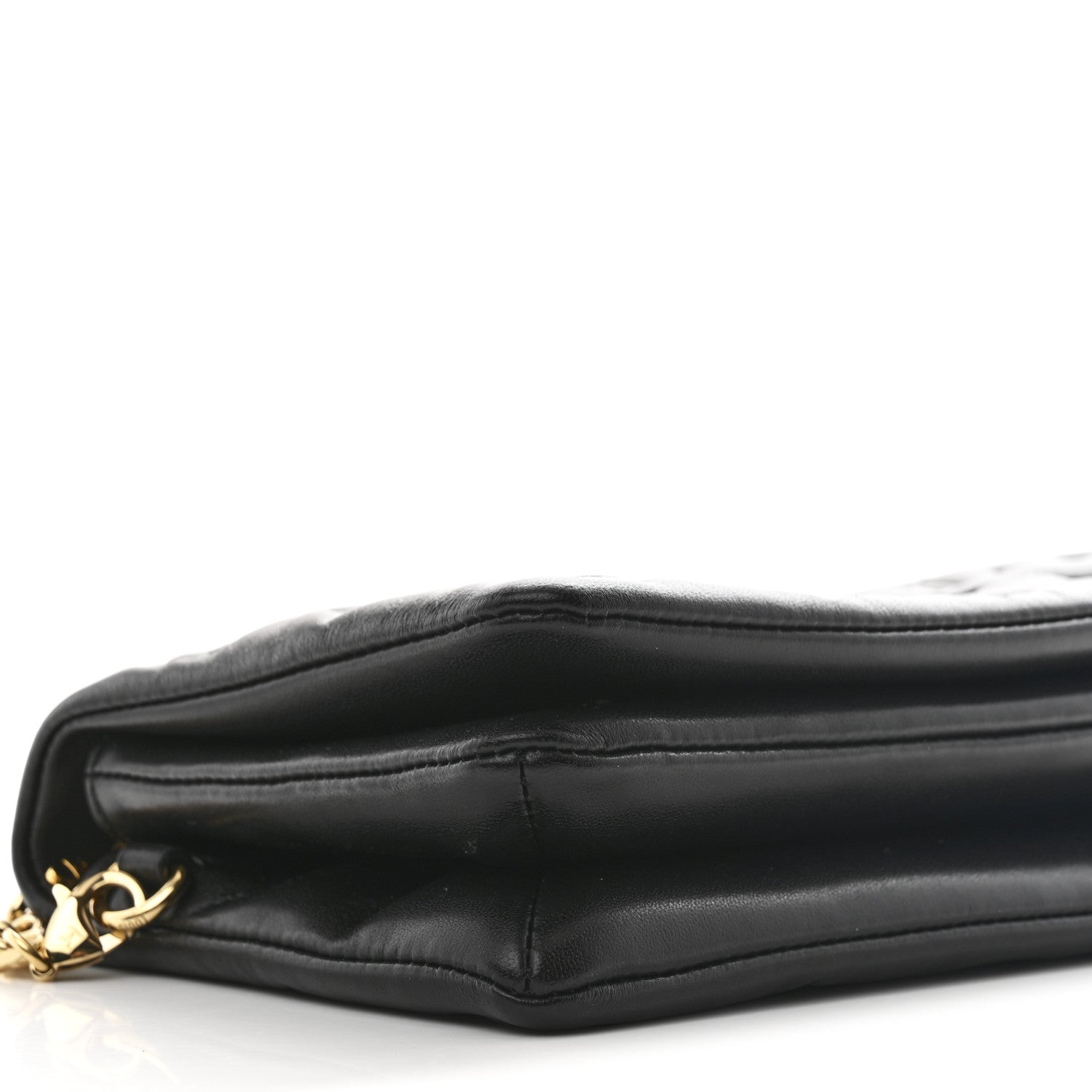 Louis Vuitton Lambskin Embossed Monogram Pochette Coussin Black 10 of 12