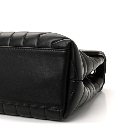 Saint Laurent Calfskin Y Quilted Monogram Medium Loulou Chain Satchel Black 9 of 9