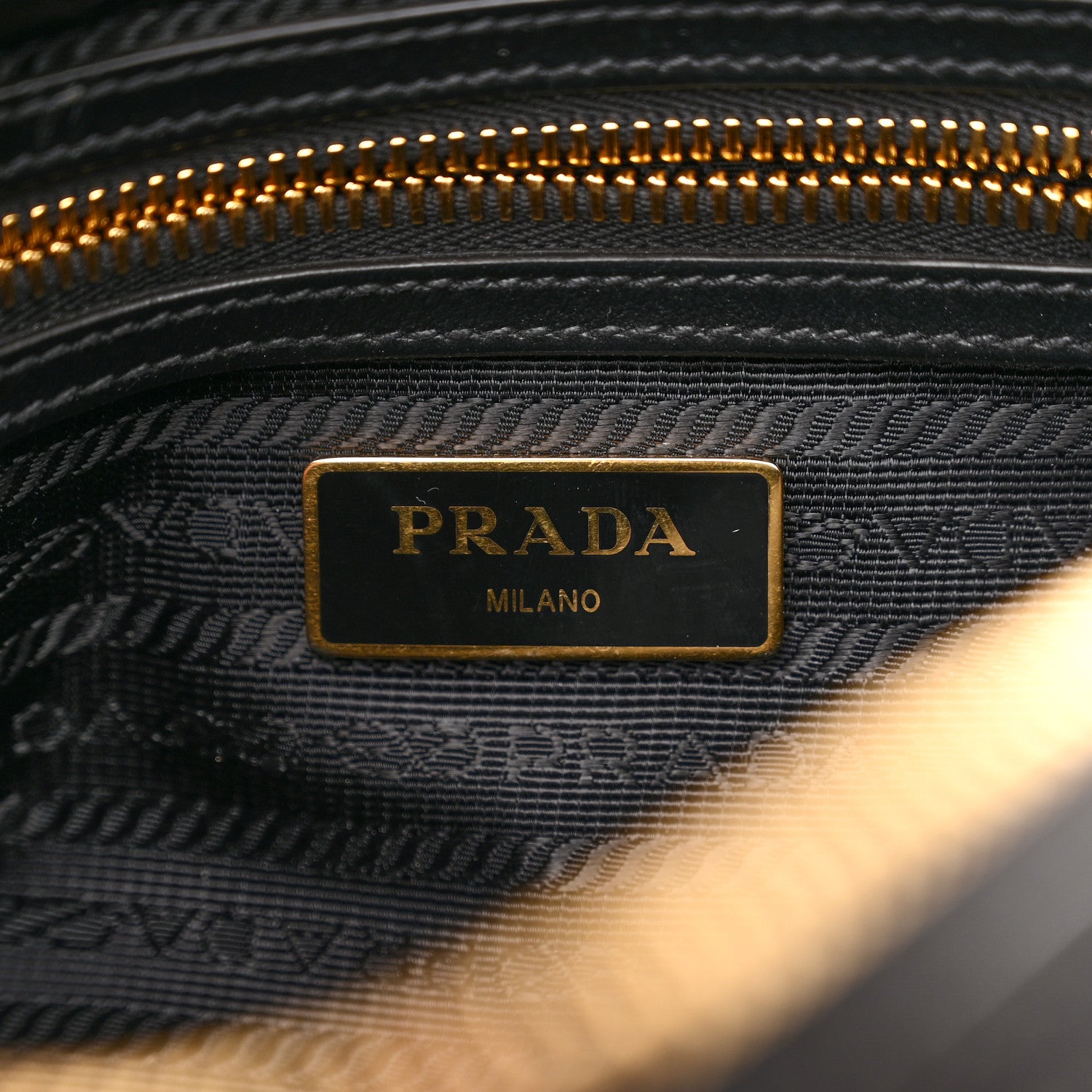 Prada Jacquard Logo Camera Bag Black 6 of 10