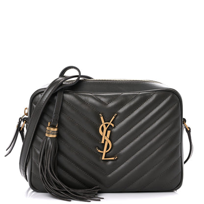 Saint Laurent Calfskin Matelasse Monogram Lou Camera Bag Pebble 1 of 9