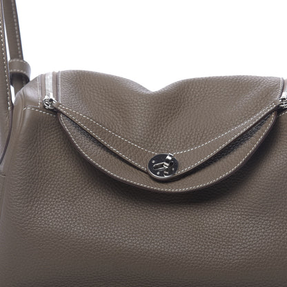 Hermes Taurillon Clemence Lindy 30 Etoupe 8 of 11