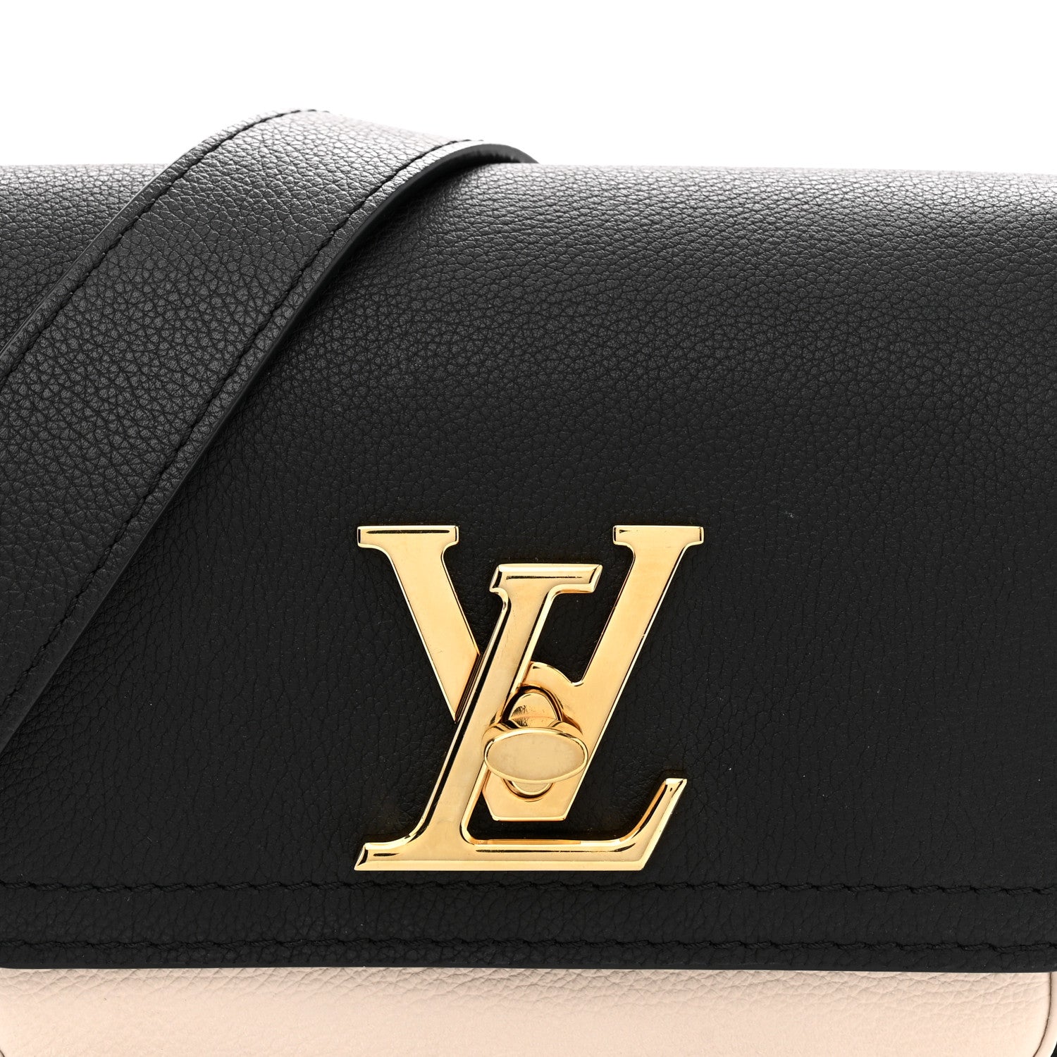 Louis Vuitton Grained Calfskin Lockme Tender Black 7 of 10