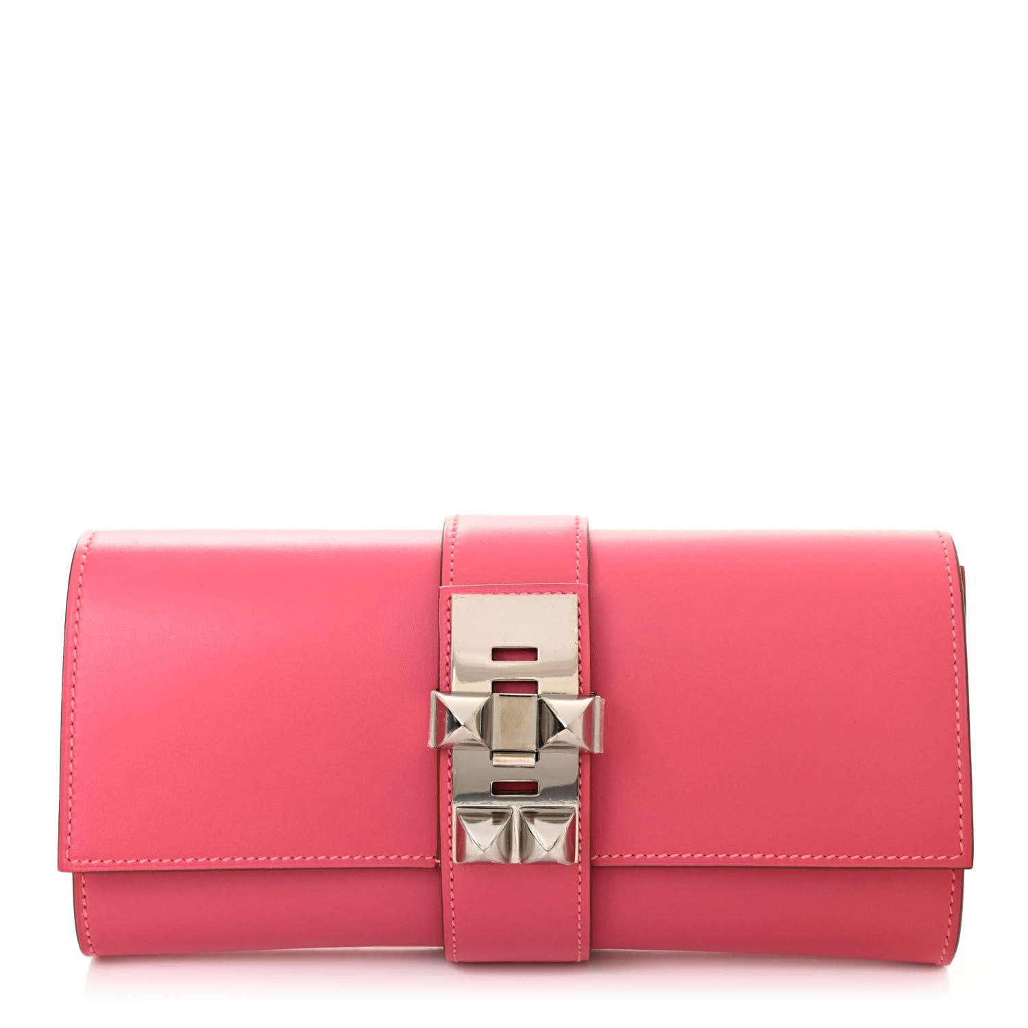 Hermes Tadelakt Medor 23 Clutch Rose Lipstick 1 of 8