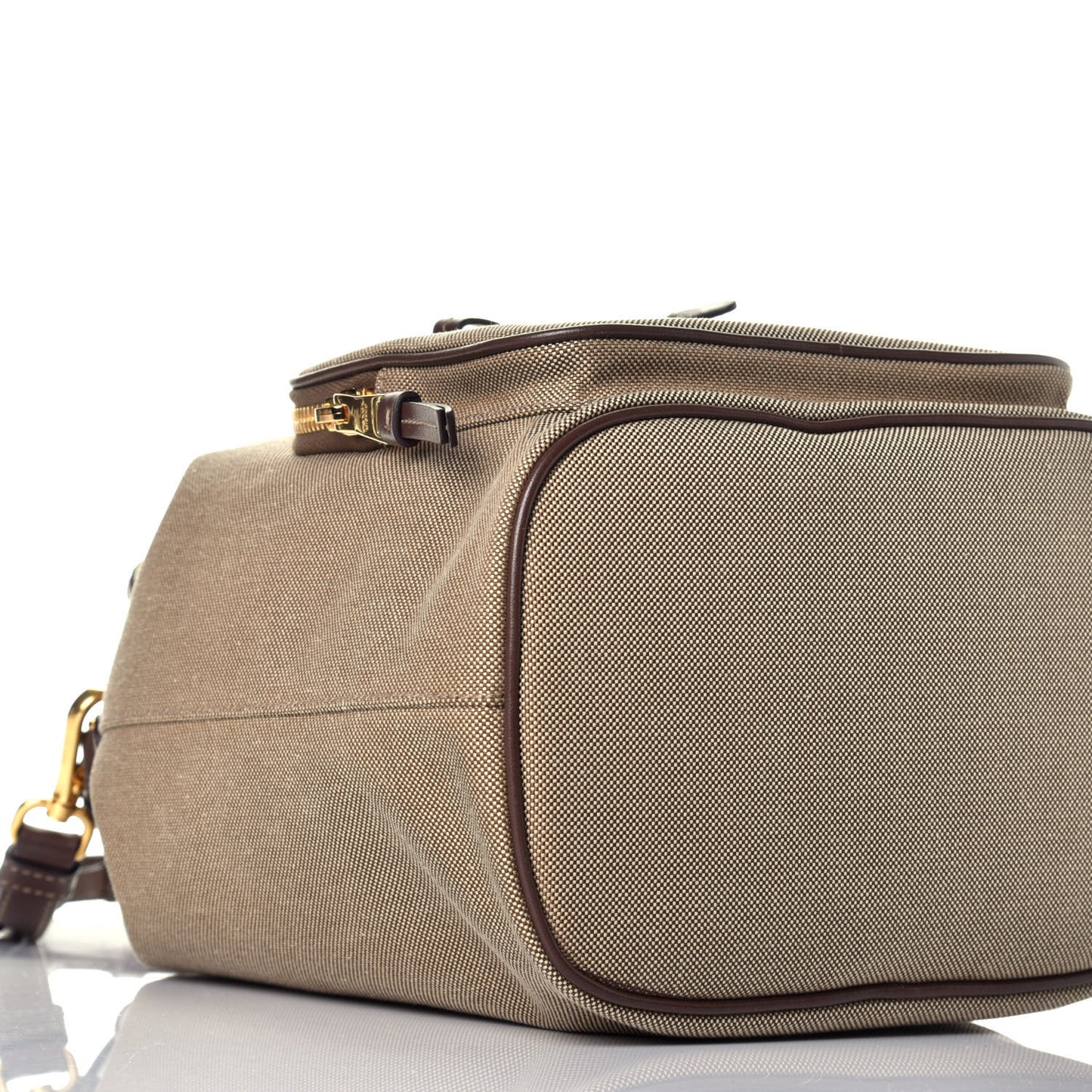 Jacquard Logo Mini Bucket Crossbody Bag Corda Bruciato