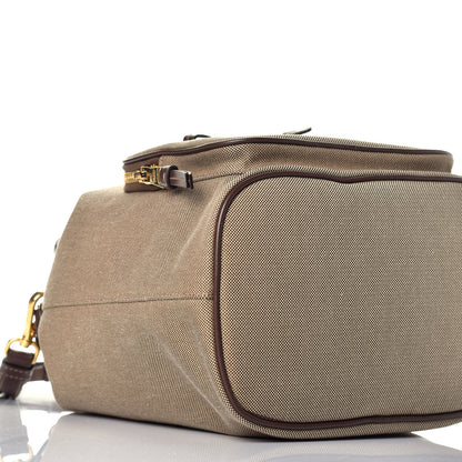 Prada Jacquard Logo Mini Bucket Crossbody Bag Corda Bruciato 7 of 8