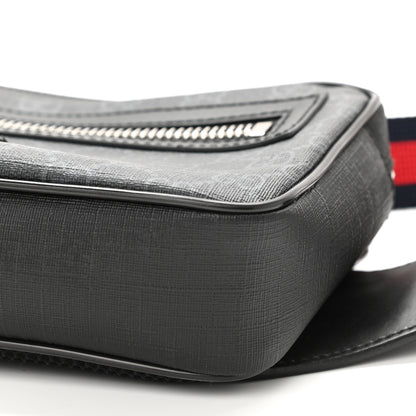 Gucci Soft GG Supreme Monogram Web Belt Bag Black Grey 10 of 10