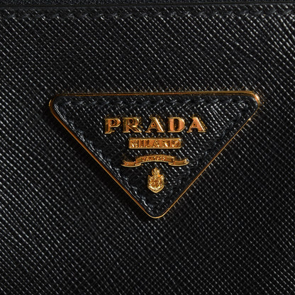 Prada Saffiano Lux Medium Double Zip Tote Nero Black 6 of 11