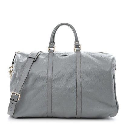 Gucci Guccissima Medium Carry On Duffle Light Blue 1 of 16