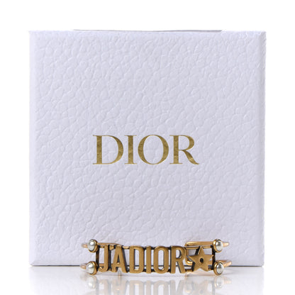 Christian Dior Metal Pearl J'Adior Bracelet Cuff Gold 5 of 5