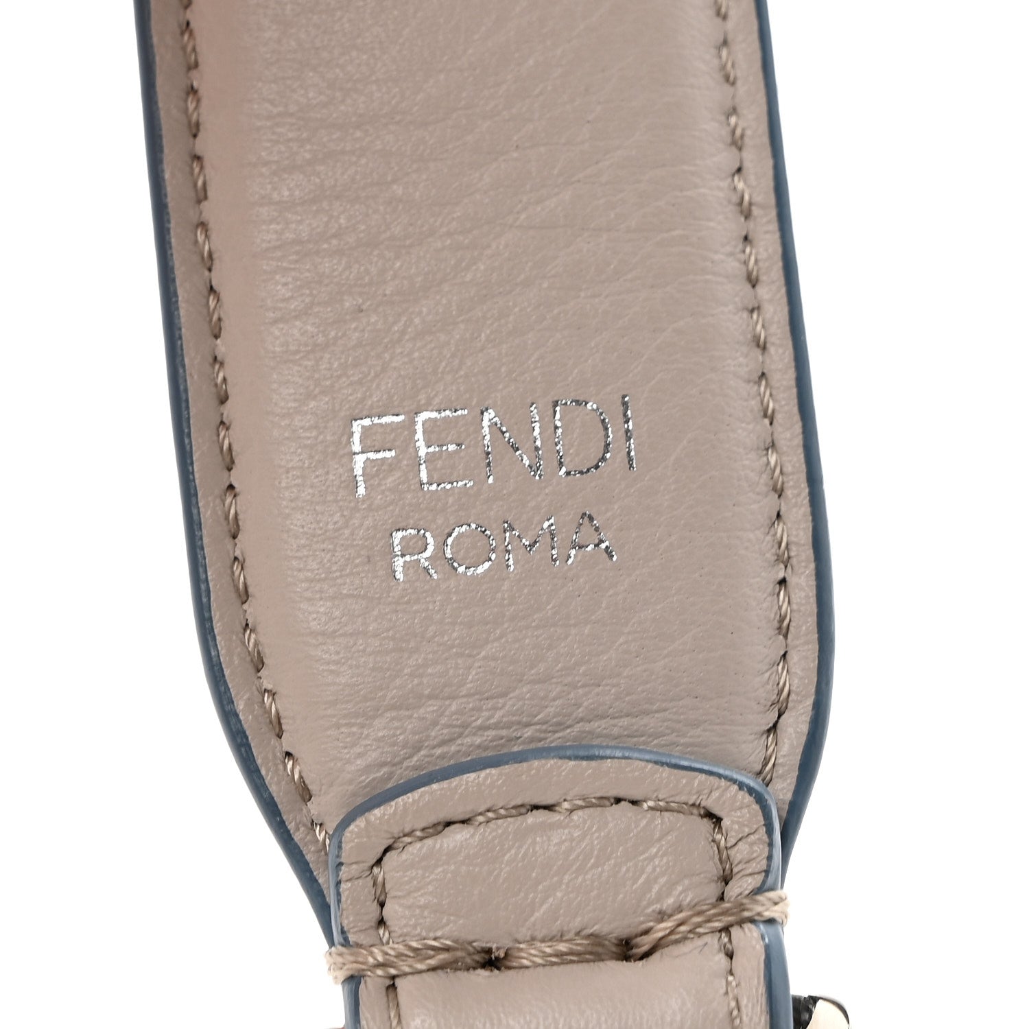 Fendi Vitello Dolce Plexiglass Studded Mini Strap You Grigio Polvere Multicolor 4 of 5
