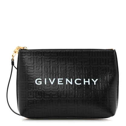 Givenchy Coated Canvas 4G Travel Pouch Black 1 of 10