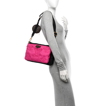 Louis Vuitton Econyl Monogram Pillow Maxi Multi Pochette Accessories Black Fuchsia 2 of 11