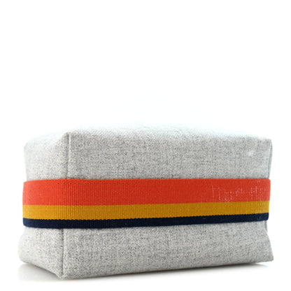 Hermes Canvas Small Bride-A-Brac Pouch Gris Flanelle 4 of 8